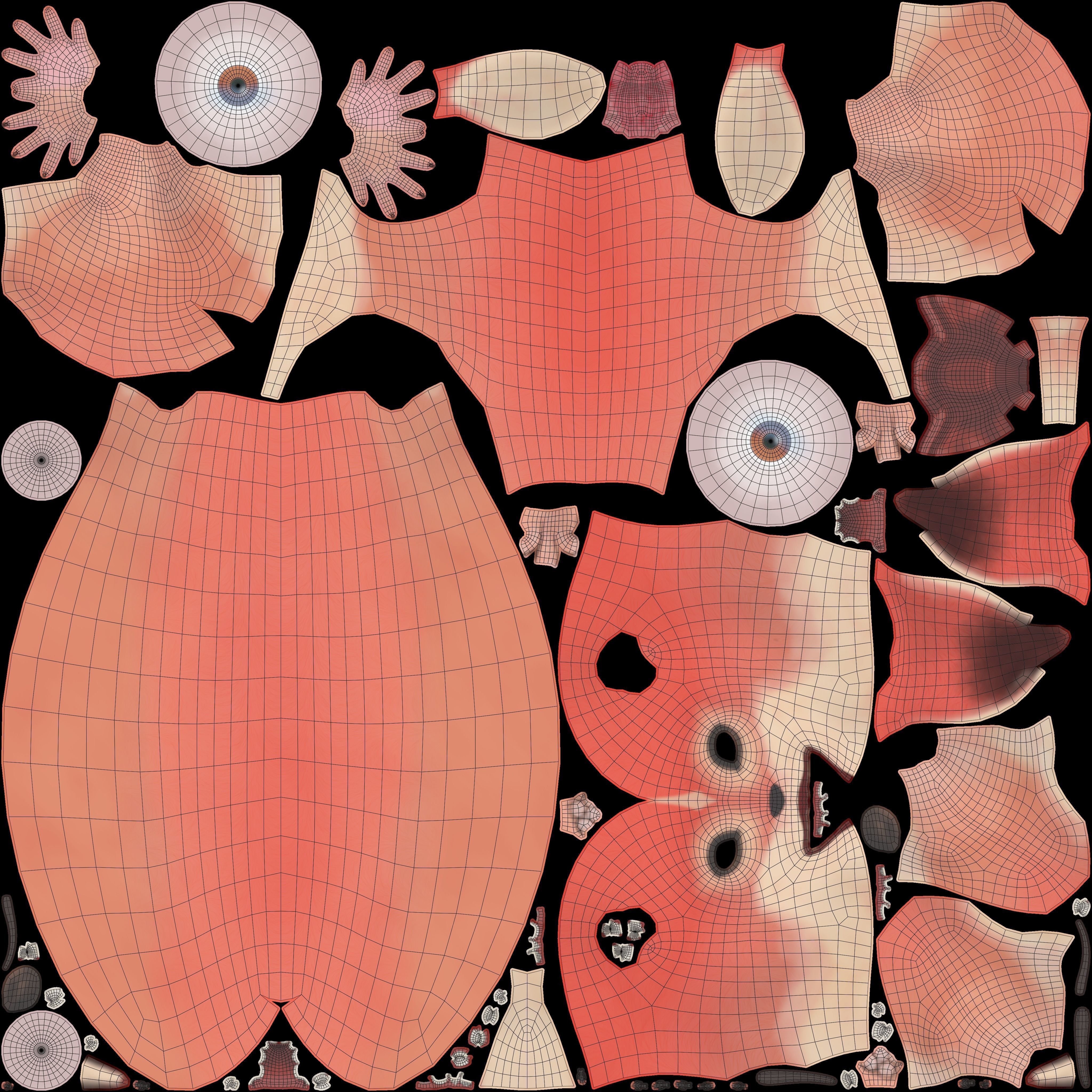 Squirrel - A stylized rigged animal for Blender Low-poly 3D model_7