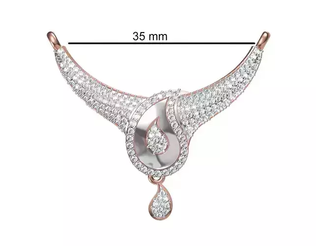 Women Necklace Pendant STL JCD Details