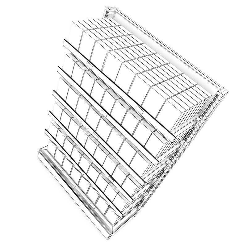 Supermarket Shelf 3D model_3