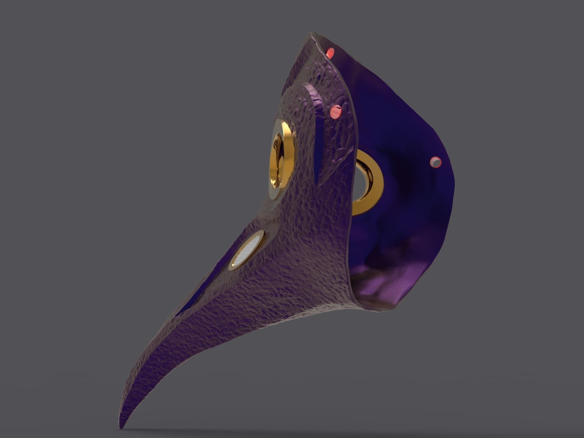 Plague doctor mask 3D print model 3D print model_15