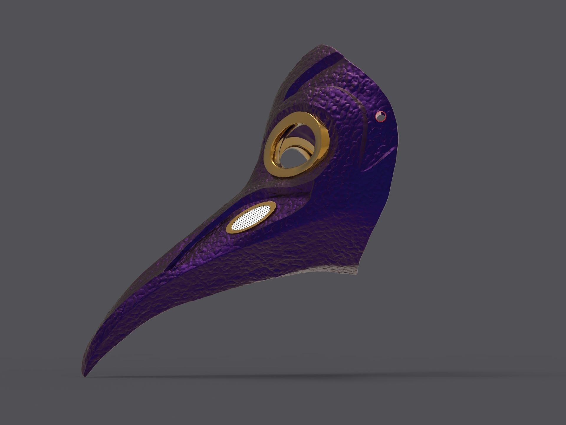 Plague doctor mask 3D print model 3D print model_14