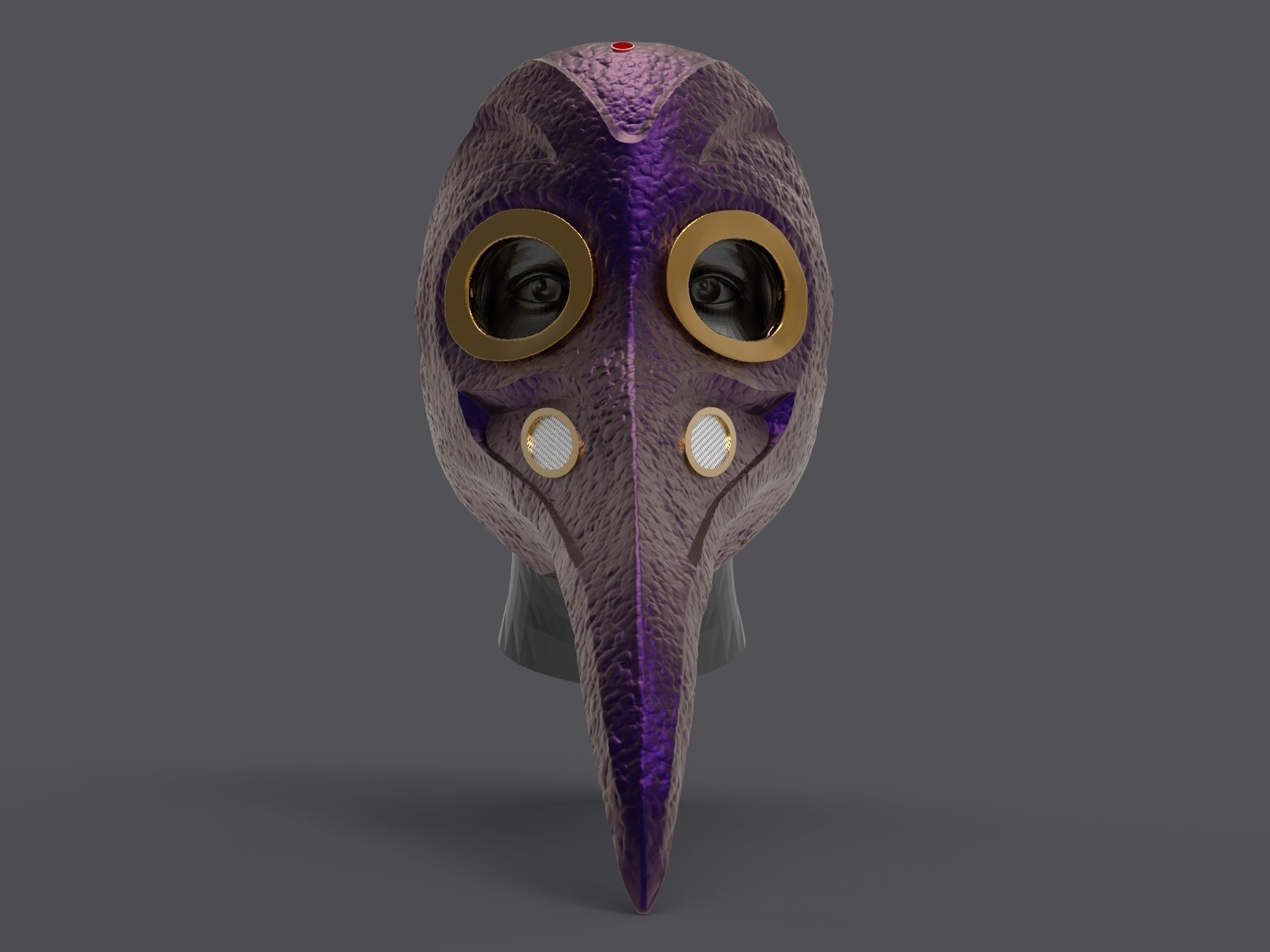 Plague doctor mask 3D print model 3D print model_6