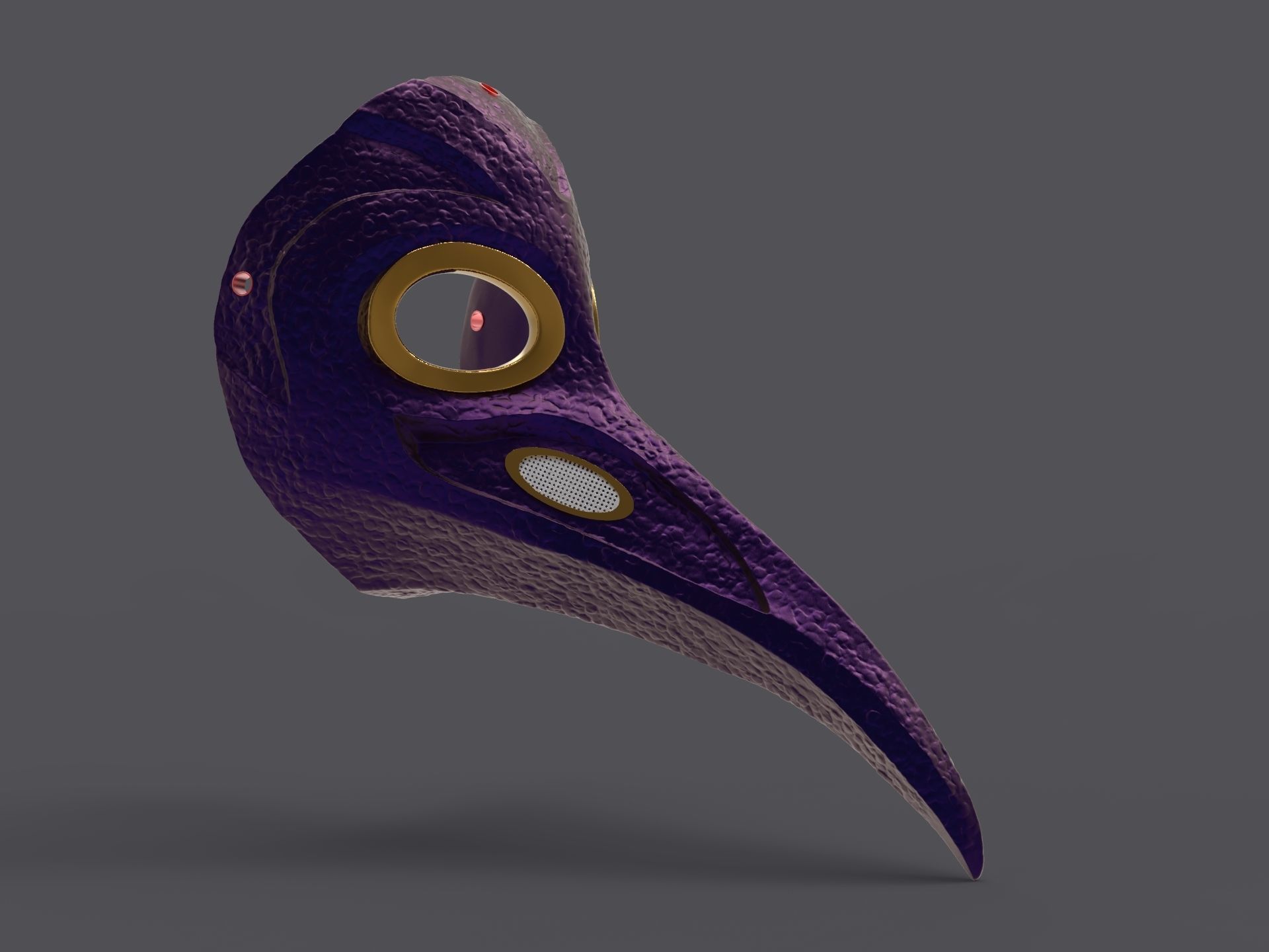 Plague doctor mask 3D print model 3D print model_23