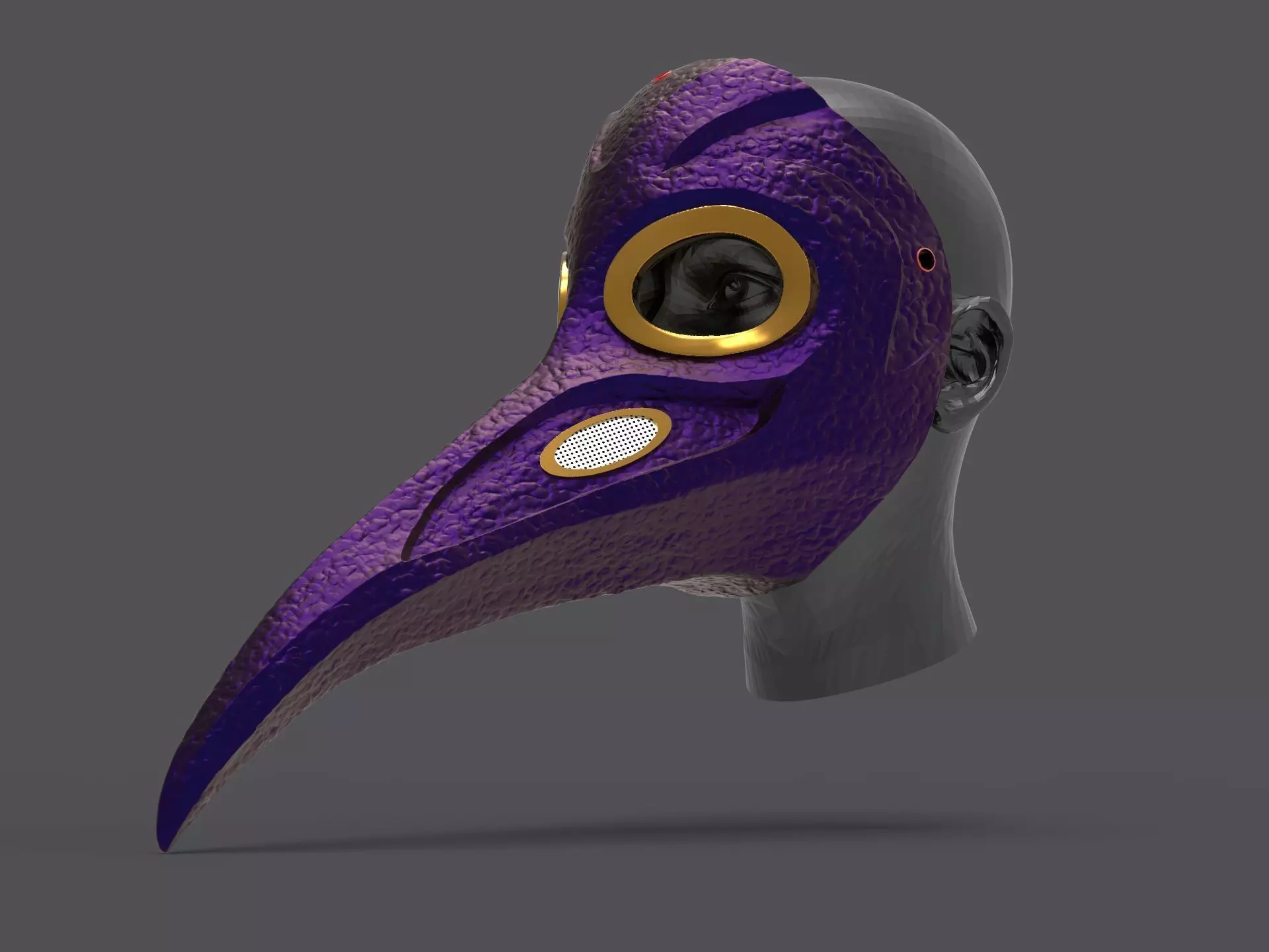 Plague doctor mask 3D print model 3D print model_0