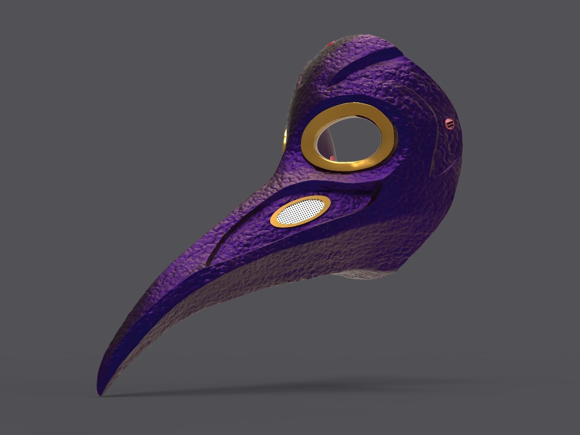 Plague doctor mask 3D print model 3D print model_13