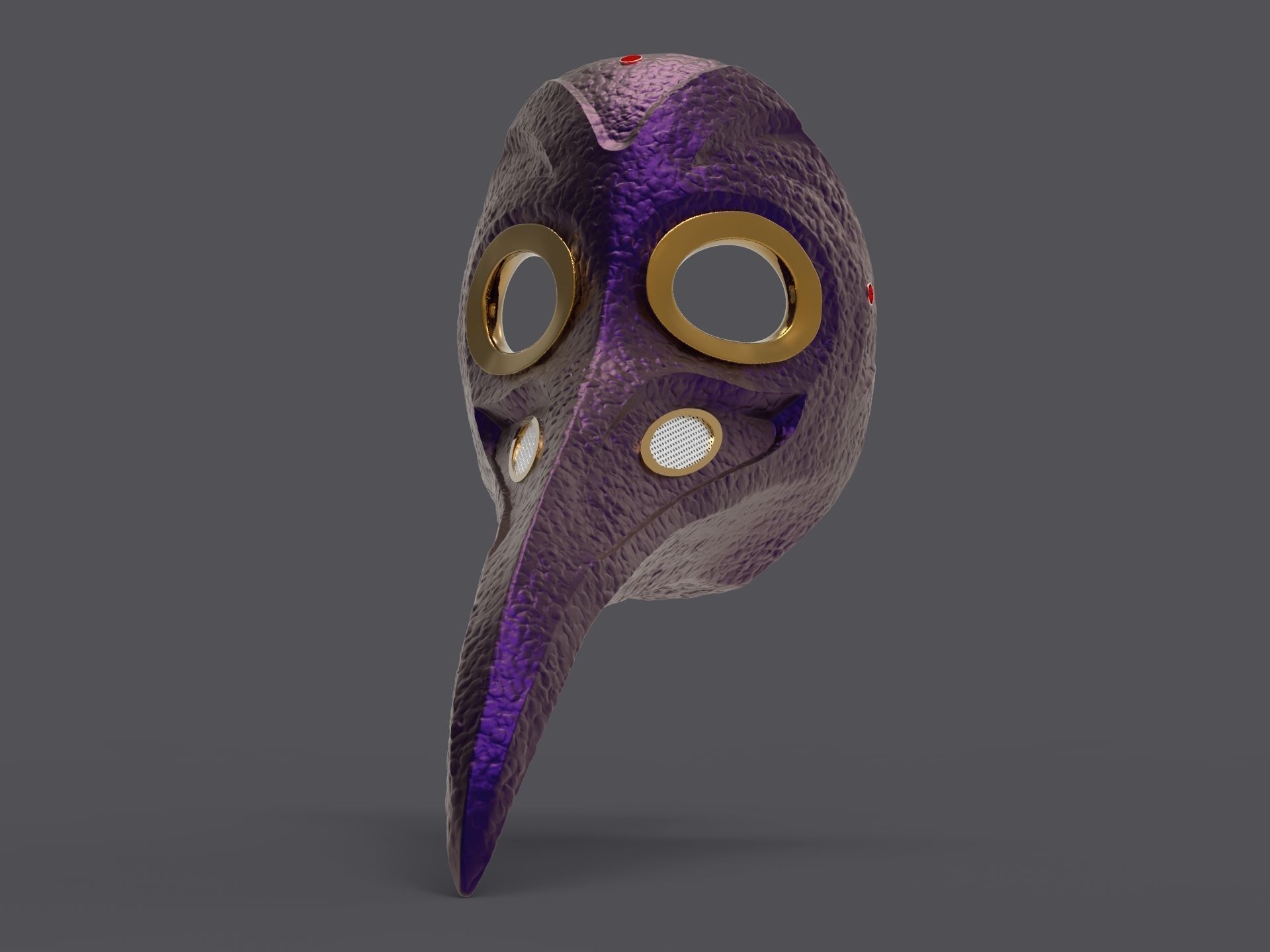 Plague doctor mask 3D print model 3D print model_11