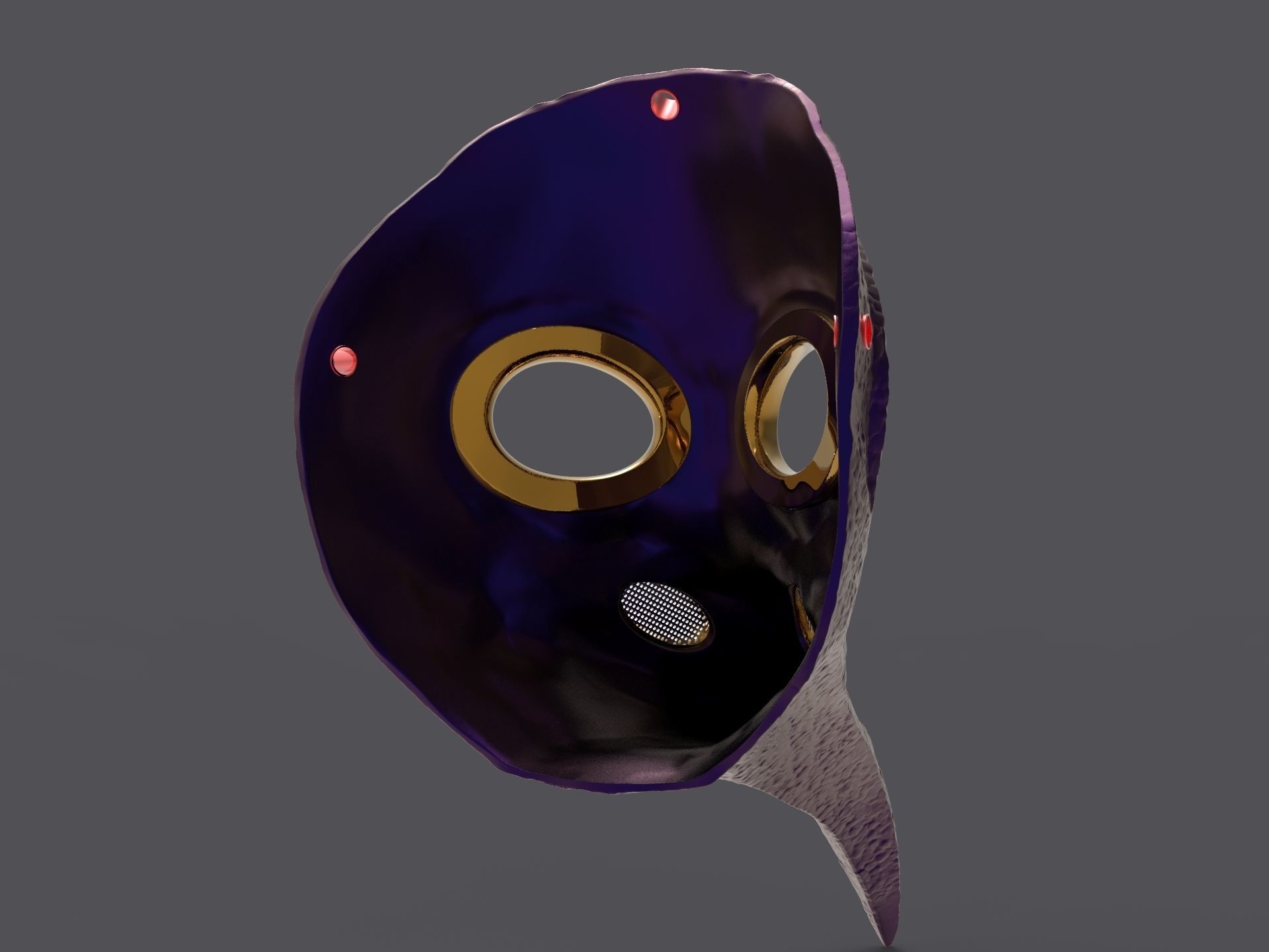 Plague doctor mask 3D print model 3D print model_19