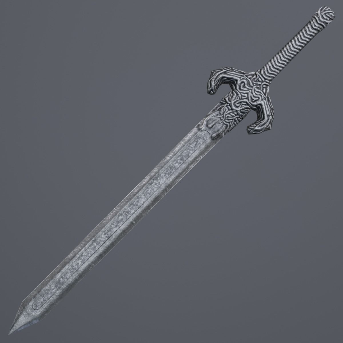 Sword 09 Low-poly 3D model_2