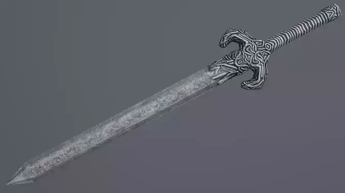 Sword 09 Low-poly 3D model