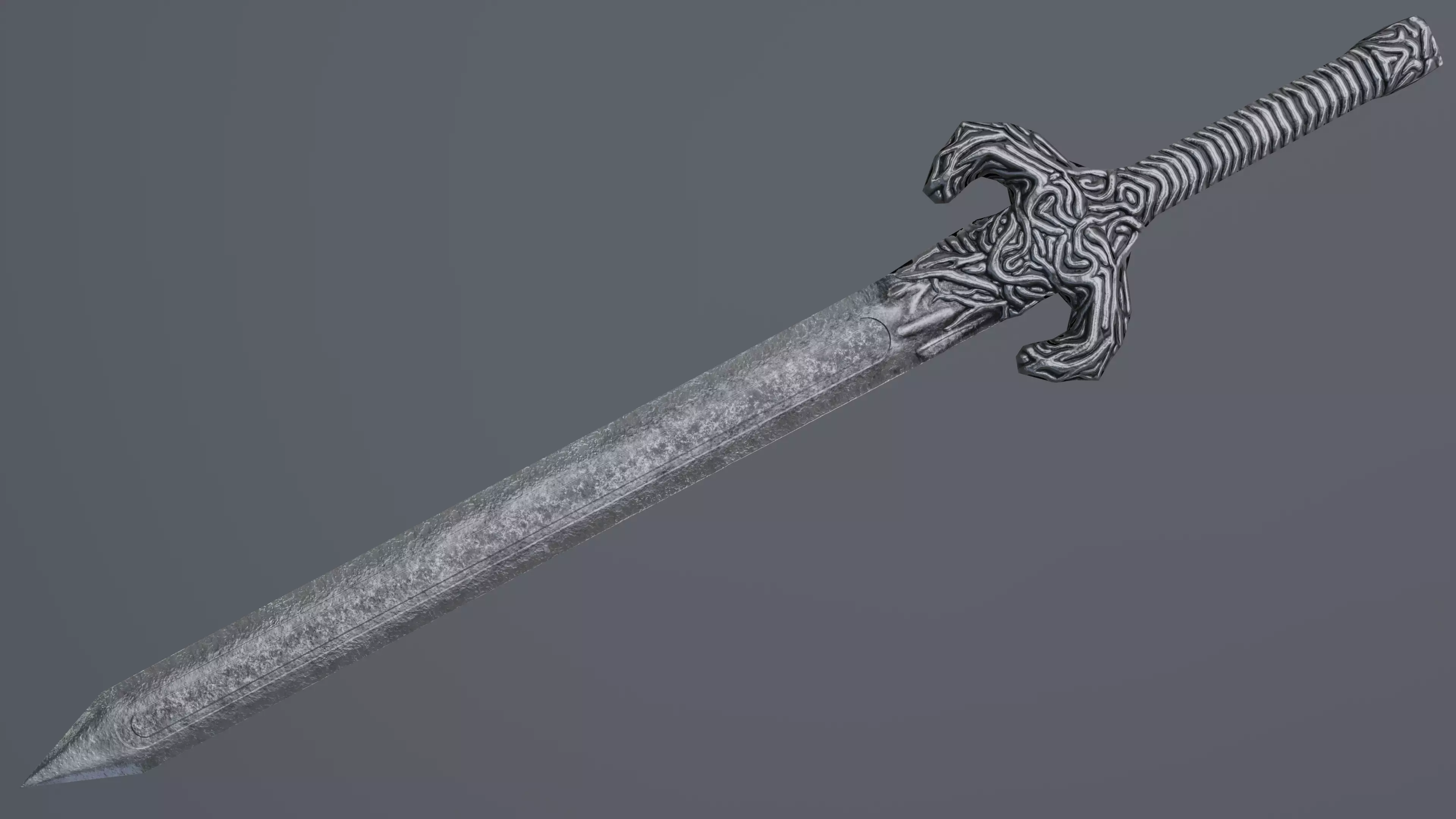 Sword 09 Low-poly 3D model_0
