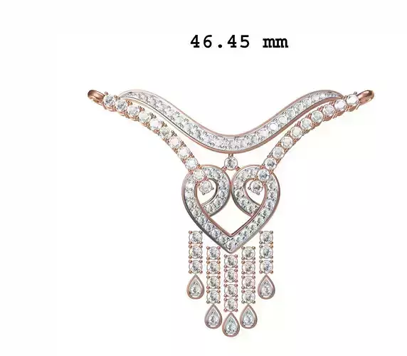 Women Necklace Pendant STL JCD Details