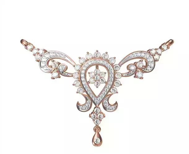 Women Necklace Pendant STL JCD Details