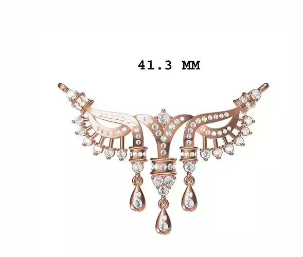 Women Necklace Pendant STL JCD Details