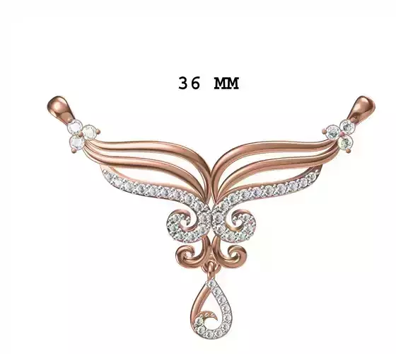 Women Necklace Pendant STL JCD Details
