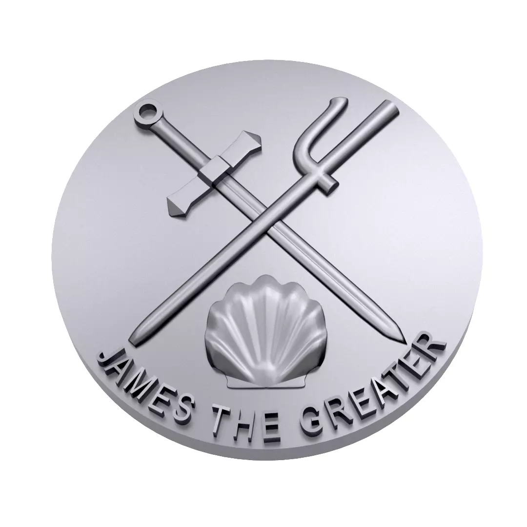 Symbols of the Apostles - JAMES THE GREATER 3D model