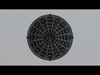 Medieval round  shield Low-poly 3D model_1