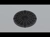 Medieval round  shield Low-poly 3D model_2
