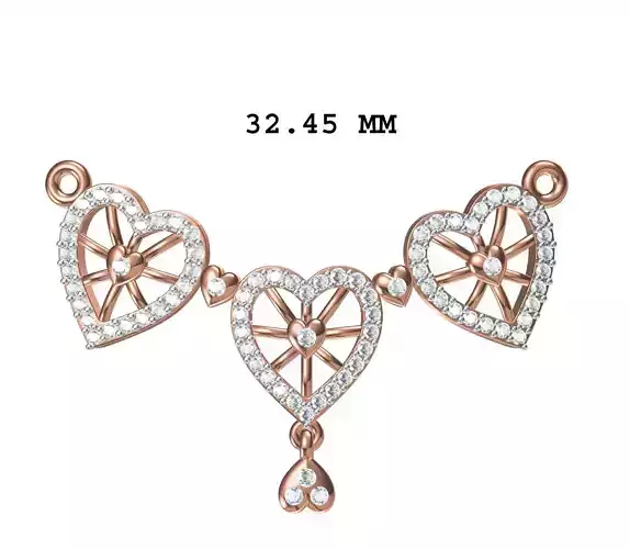 Women Necklace Pendant STL JCD Details