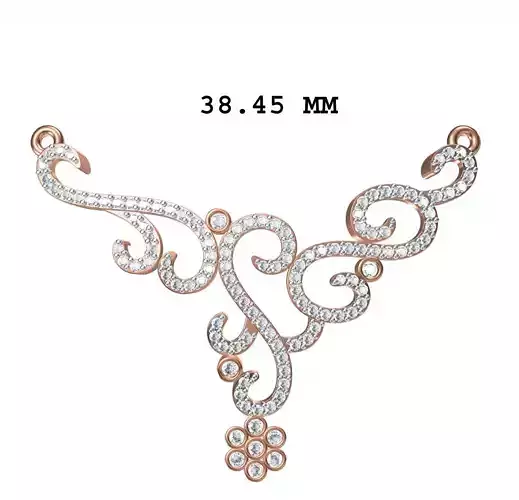 Women Necklace Pendant STL JCD Details