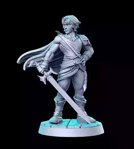 Bartz Final Fantasy 32mm Pre-supported