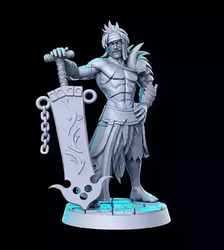 Jecht Final Fantasy 32mm Pre-supported