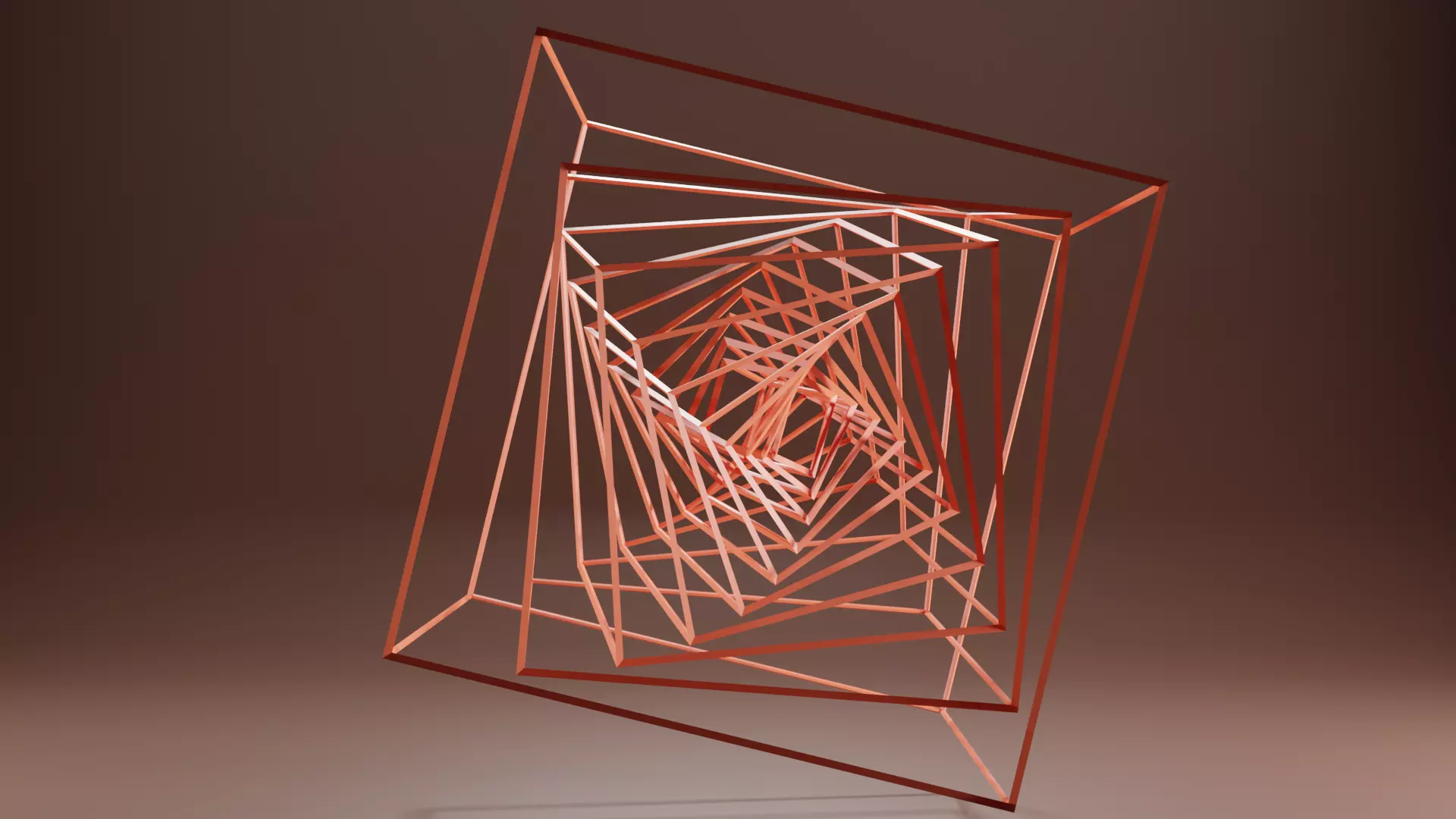 Wire Cube 3D model_0