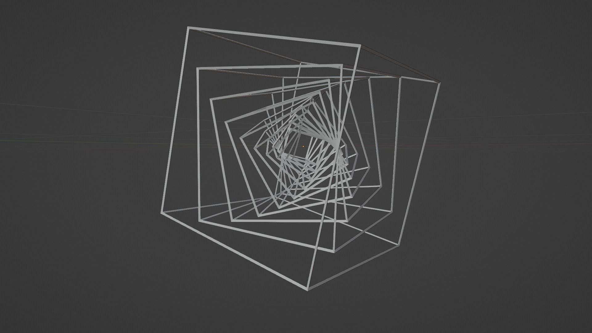 Wire Cube 3D model_4