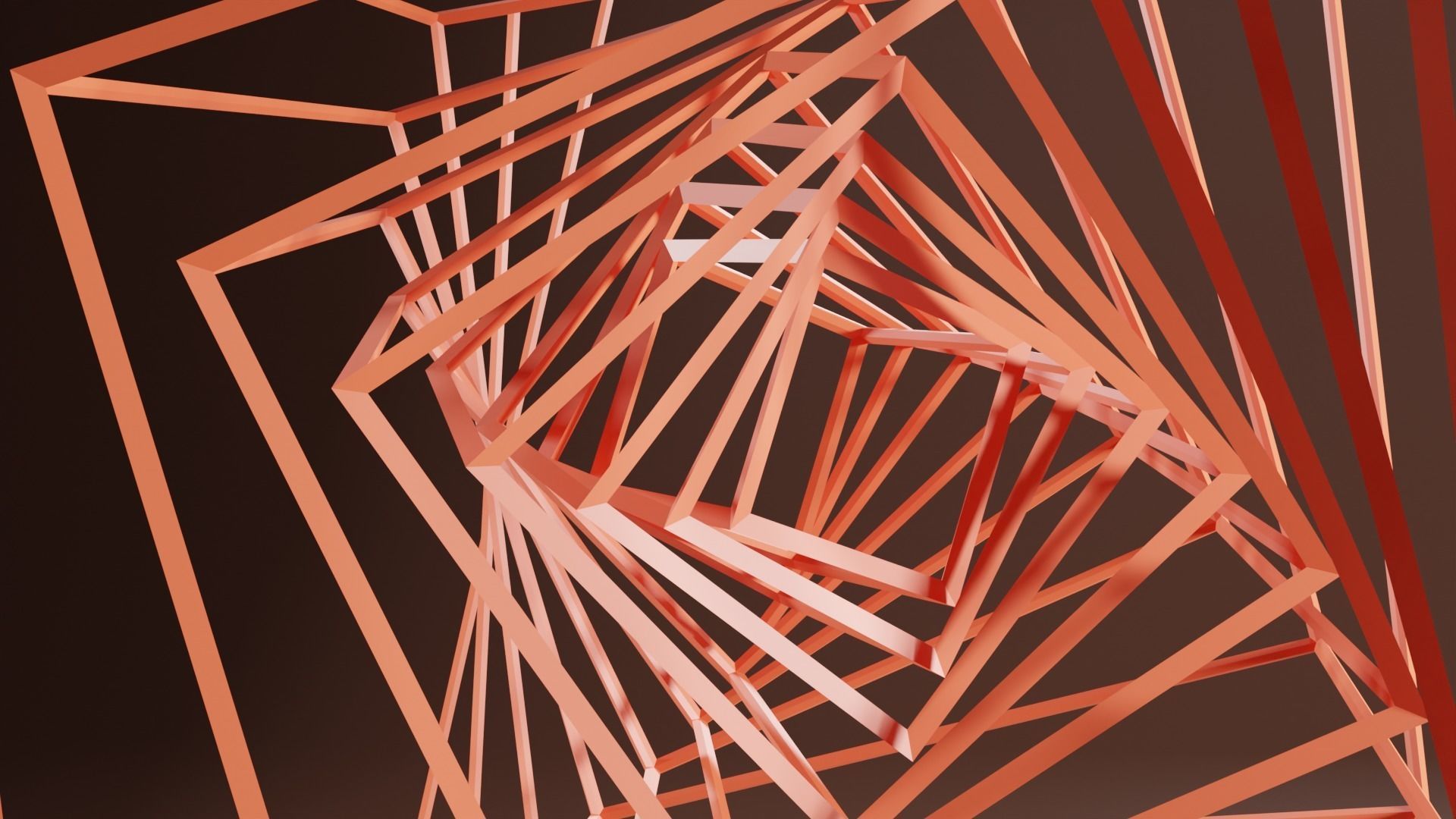 Wire Cube 3D model_1