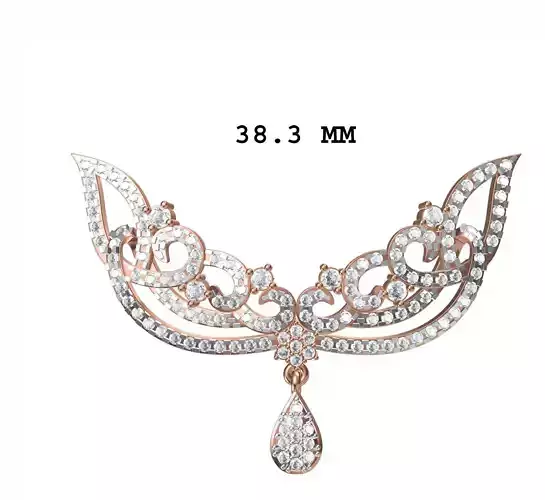 Women Necklace Pendant STL JCD Details