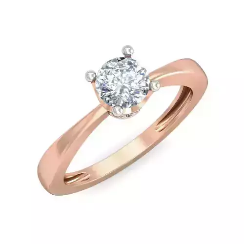 Women Solitaire Ring 3dm stl 3mf mtl gltf  glb obj render detail