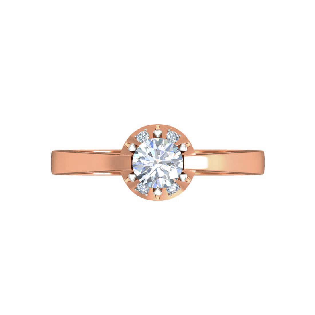 Women Solitaire Ring 3dm stl 3mf mtl gltf glb obj render detail 3D print model_7