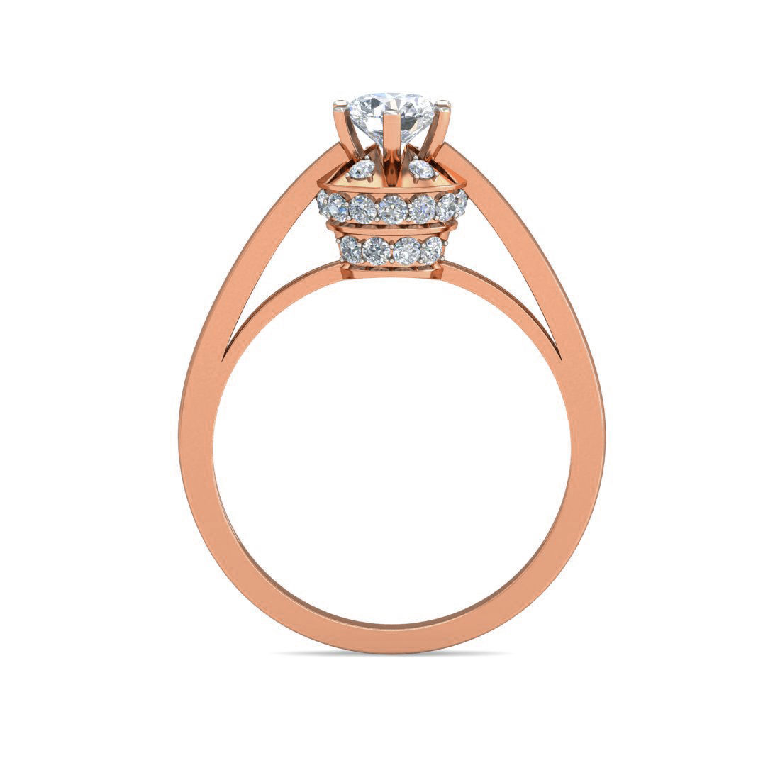 Women Solitaire Ring 3dm stl 3mf mtl gltf glb obj render detail 3D print model_5