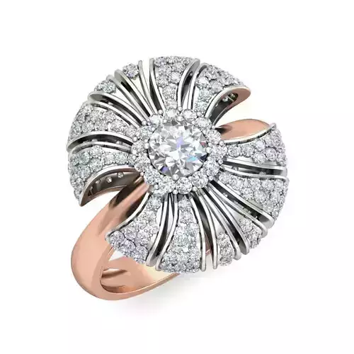 Women Solitaire Ring 3dm stl 3mf mtl gltf  glb obj render detail