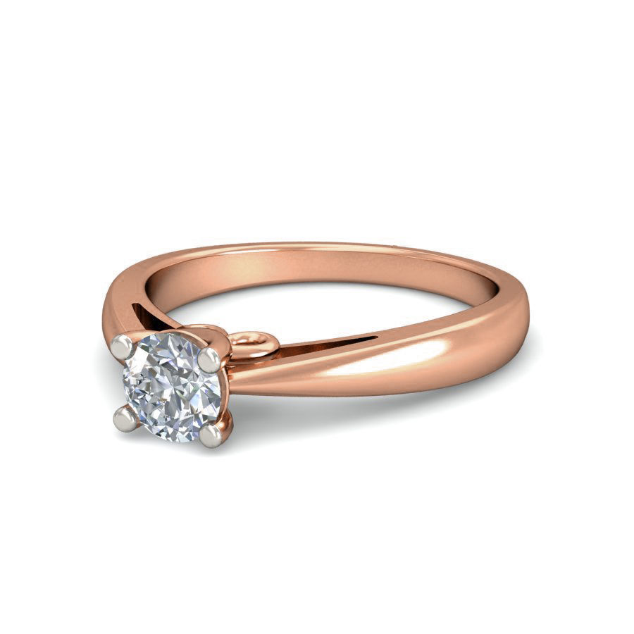 Women Solitaire Ring 3dm stl 3mf mtl gltf glb obj render detail 3D print model_14