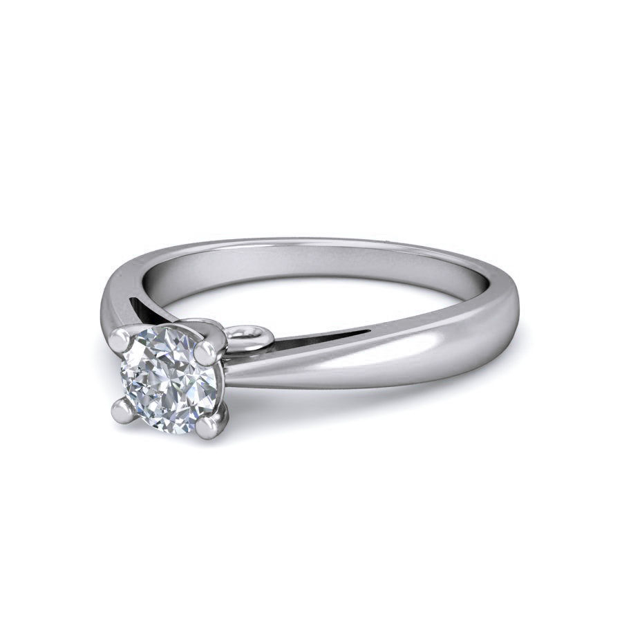 Women Solitaire Ring 3dm stl 3mf mtl gltf glb obj render detail 3D print model_13