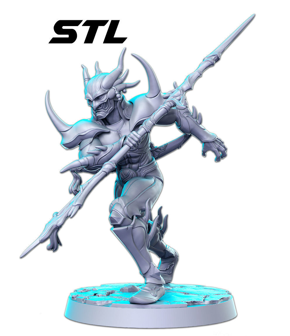 Cecil Harvey  2 models Final Fantasy 32mm Pre-supported 3D print model_2