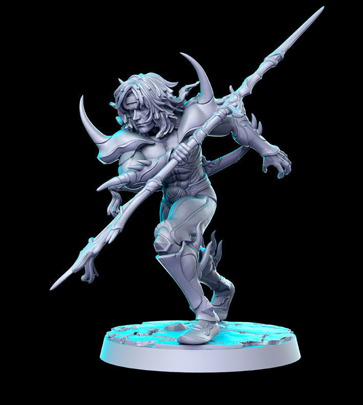 Cecil Harvey  2 models Final Fantasy 32mm Pre-supported 3D print model_1