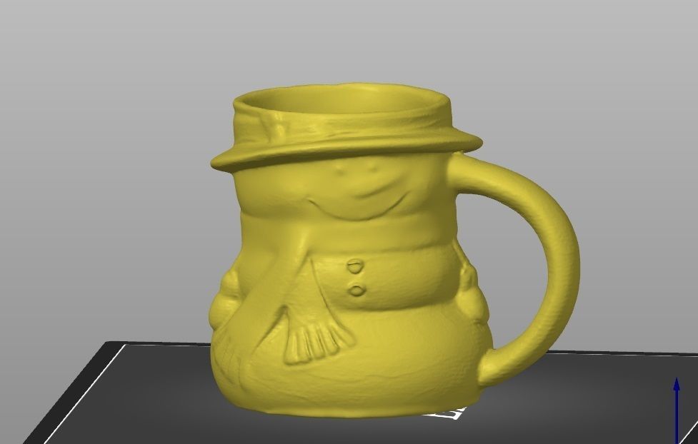 snowman mug 3D print model_1