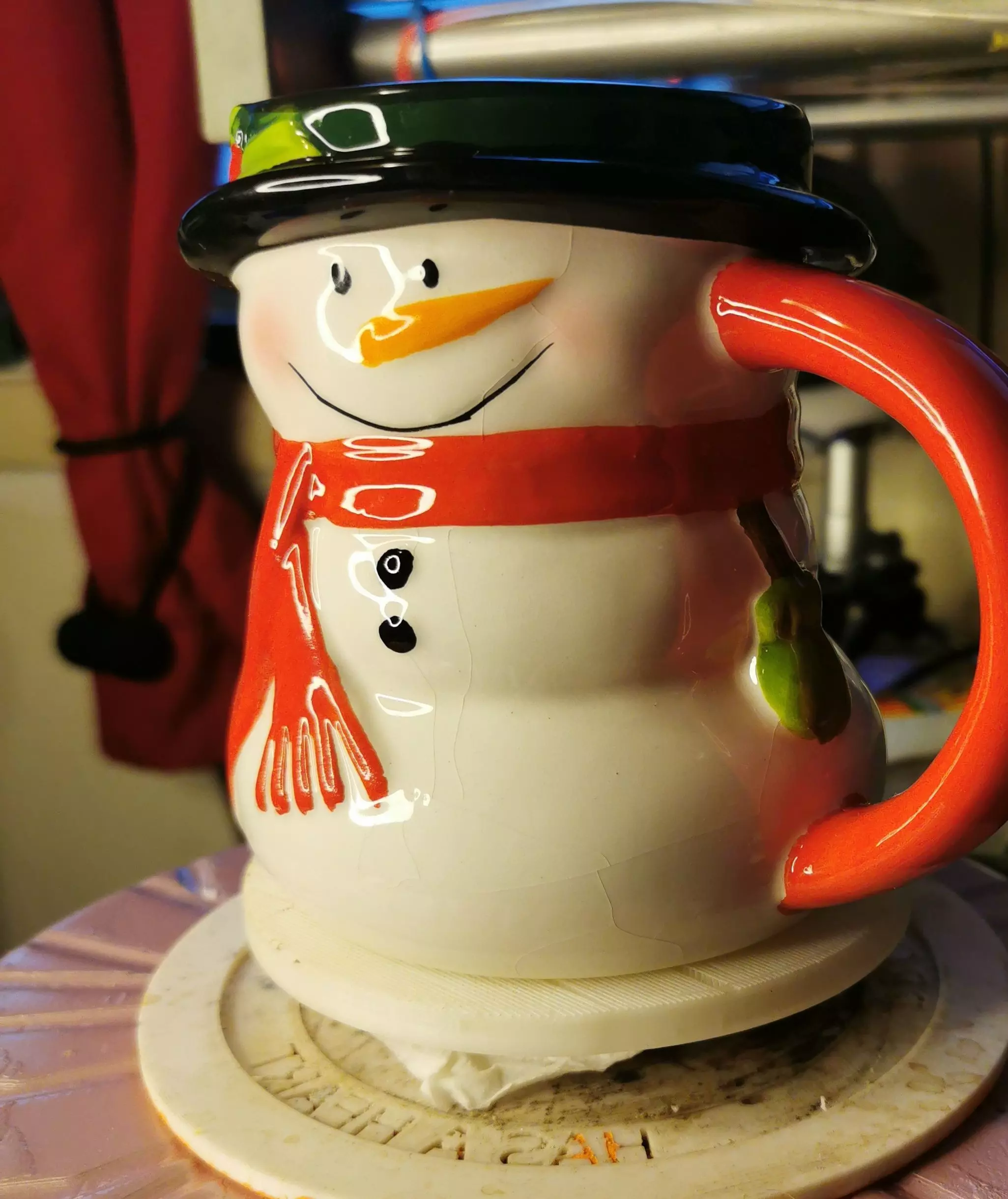 snowman mug 3D print model_0