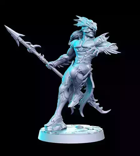 Kain Highwind Final Fantasy 32mm Pre-supported