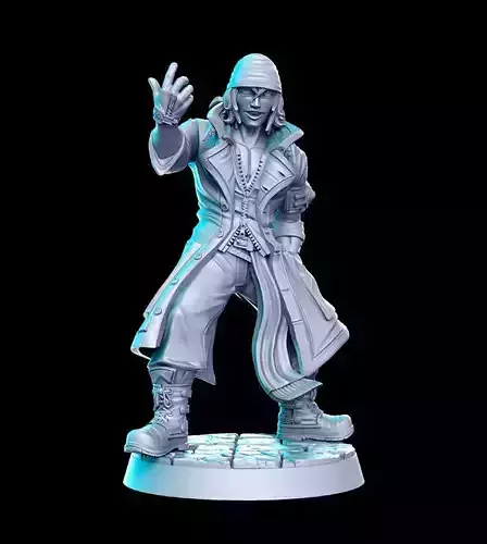 Snow Villiers Final Fantasy 32mm Pre-supported