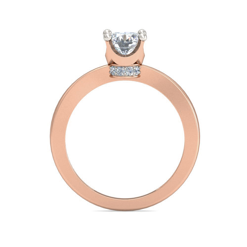 Women Solitaire Ring 3dm stl 3mf mtl gltf glb obj render detail 3D print model_5