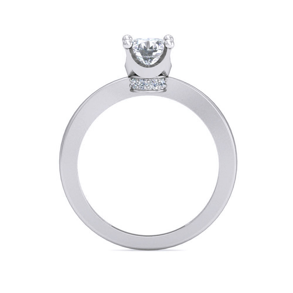 Women Solitaire Ring 3dm stl 3mf mtl gltf glb obj render detail 3D print model_3