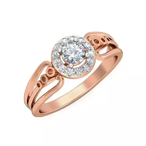 Women Solitaire Ring 3dm stl 3mf mtl gltf  glb obj render detail