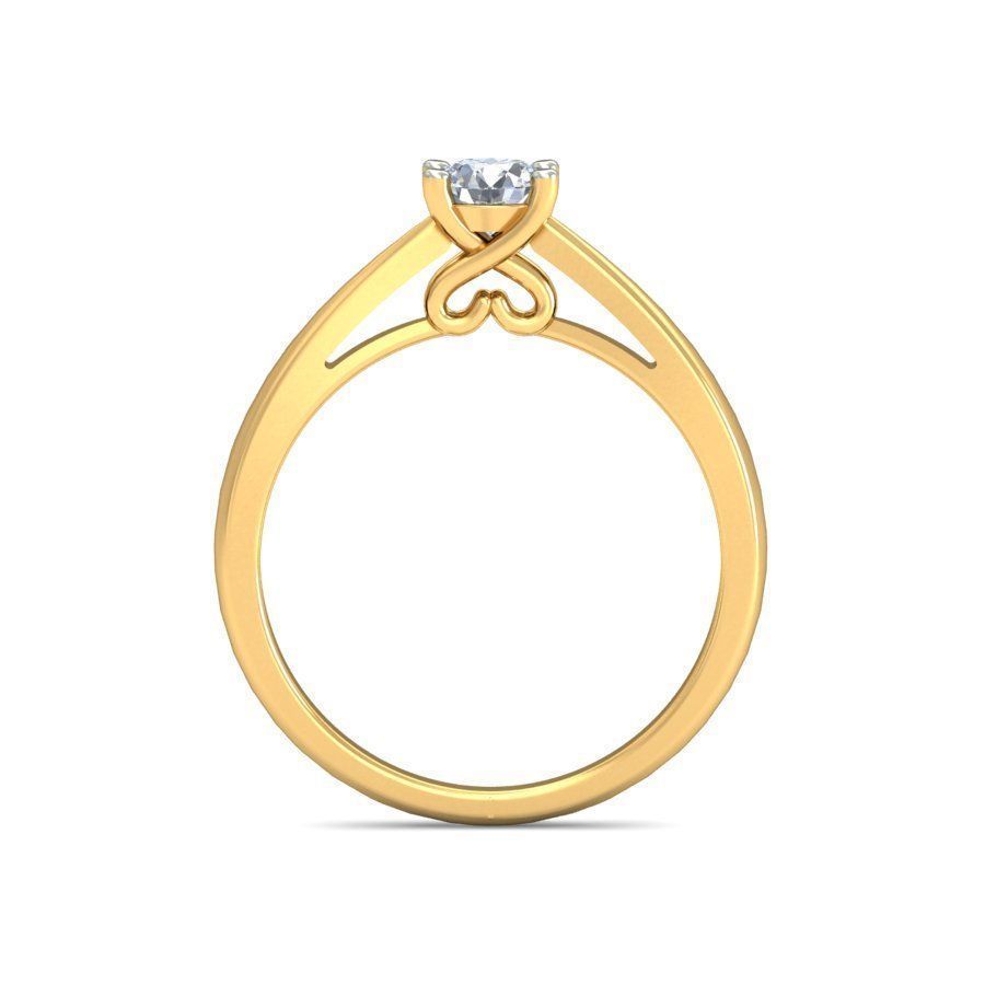 Women Solitaire Ring 3dm stl 3mf mtl gltf glb obj render detail 3D print model_4