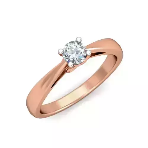 Women Solitaire Ring 3dm stl 3mf mtl gltf  glb obj render detail