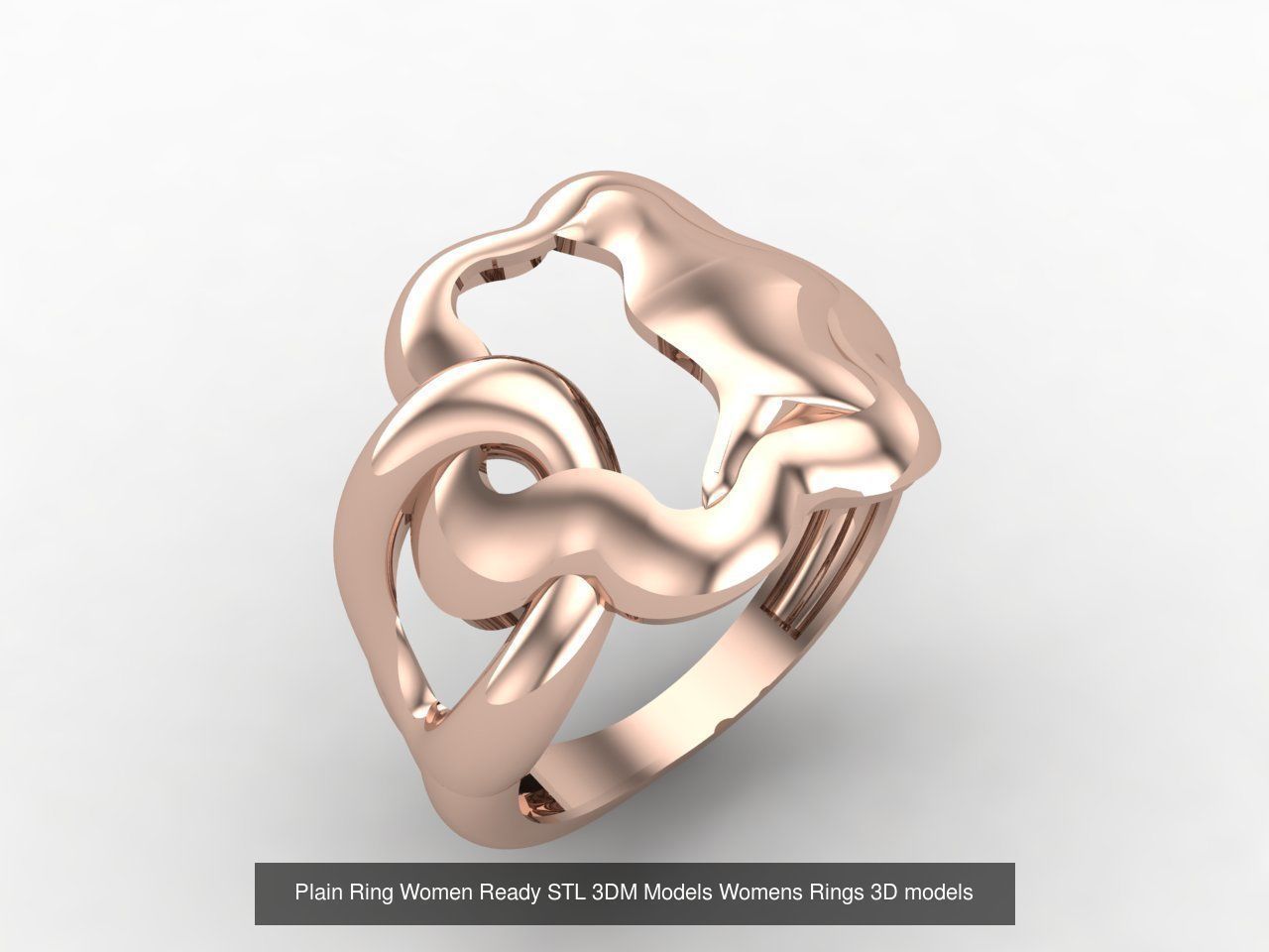 72 Model Files -Women Ring Womens Rings Plain Models  3DM STL 3D Model Collection_54