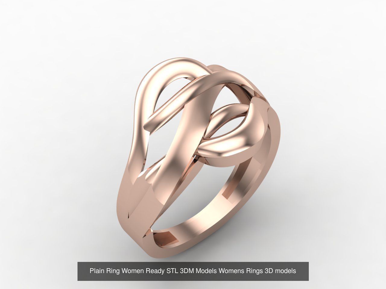 72 Model Files -Women Ring Womens Rings Plain Models  3DM STL 3D Model Collection_73