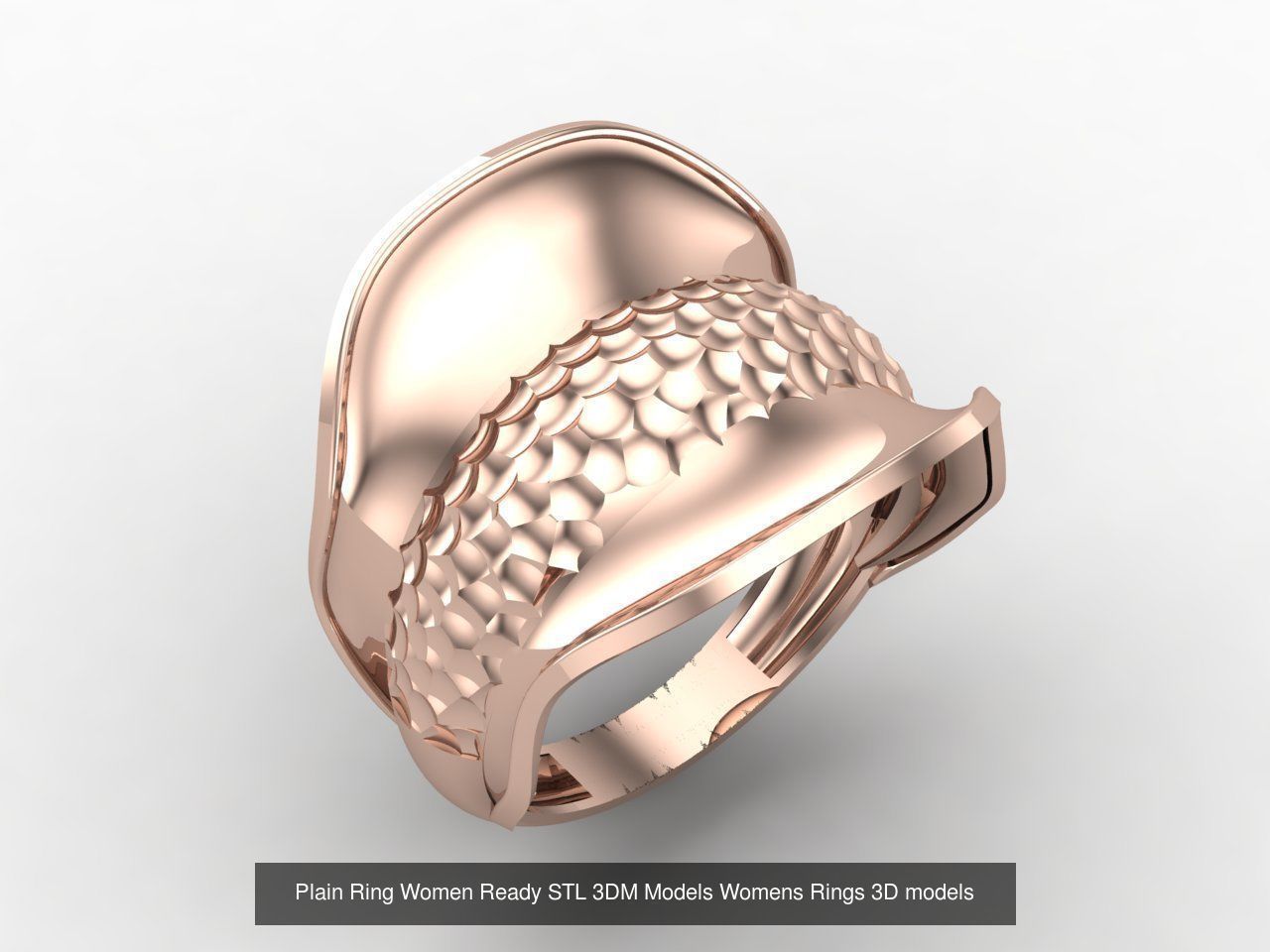 72 Model Files -Women Ring Womens Rings Plain Models  3DM STL 3D Model Collection_52