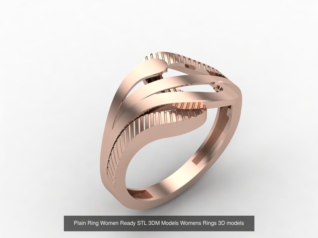 72 Model Files -Women Ring Womens Rings Plain Models  3DM STL 3D Model Collection_46